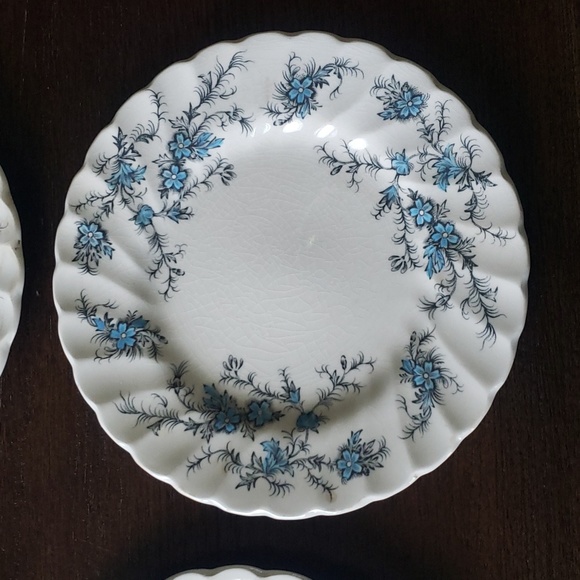 Myott England Forget Me Not Fine Staffordshire Ware Blue Floral Shabby Chic - Picture 5 of 16